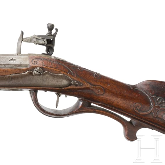 Steinschlossflinte, deutsch, um 1750