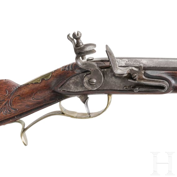 Steinschlossb&uuml;chse, deutsch, um 1780