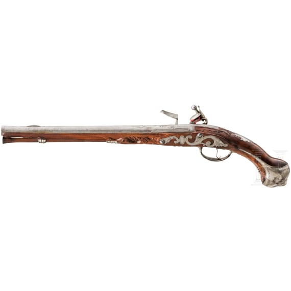Lange Steinschlosspistole, L. Lecomte, Frankreich, um 1700
