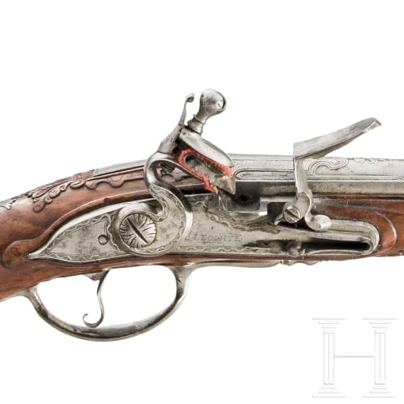 Lange Steinschlosspistole, L. Lecomte, Frankreich, um 1700