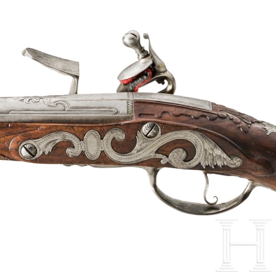Lange Steinschlosspistole, L. Lecomte, Frankreich, um 1700