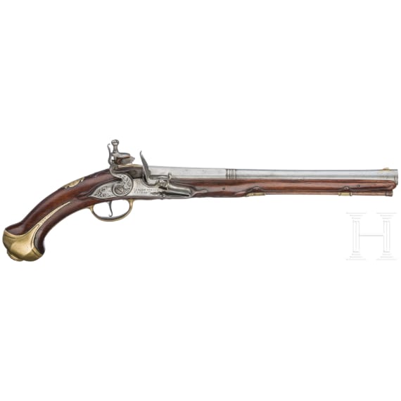 Lange Steinschlosspistole, Claude Niquet, L&uuml;ttich, um 1720