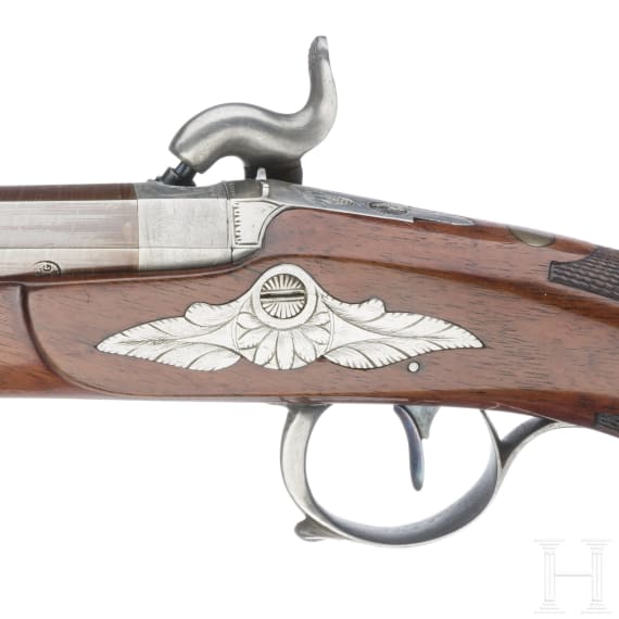 A cased pair of Belgian percussion pistols, ca. 1840