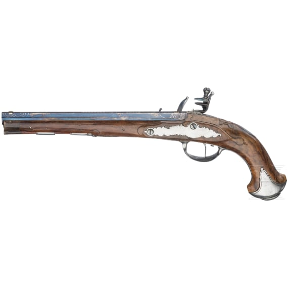 Steinschlosspistole, Jakob Kuchenreuter, Regensburg, um 1780