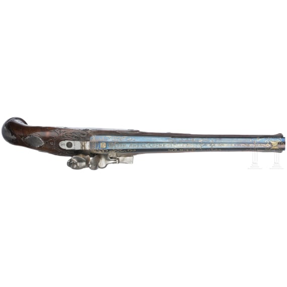 Steinschlosspistole, Johann Andre Kuchenreuter, Regensburg, um 1780