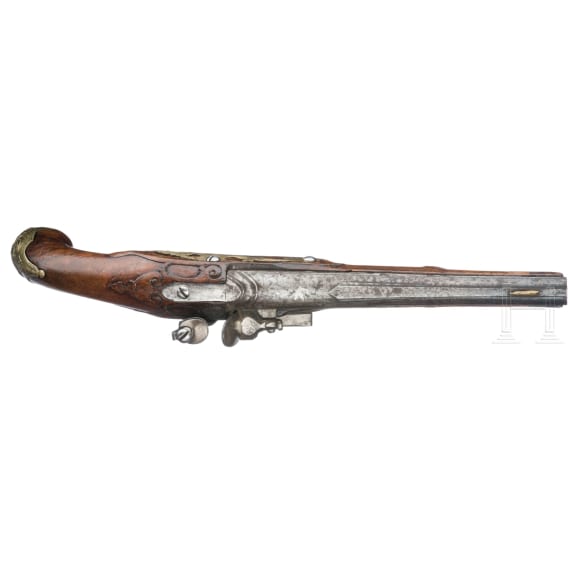 Steinschlosspistole, deutsch, um 1780