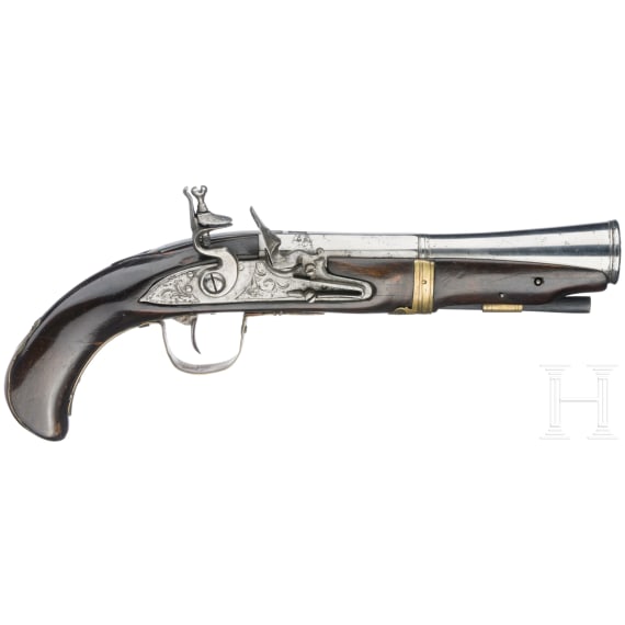 Steinschloss-Tromblonpistole, Italien/Spanien, um 1780