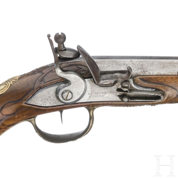 Steinschlosspistole, Le Maire in L&uuml;ttich, um 1780