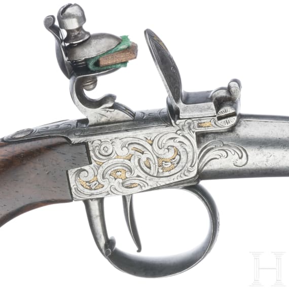 Ein Paar Steinschlossterzerole, deutsch, um 1780