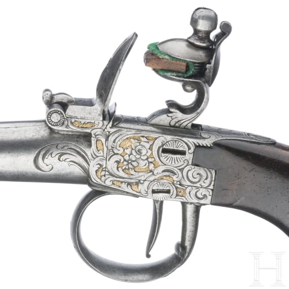 Ein Paar Steinschlossterzerole, deutsch, um 1780