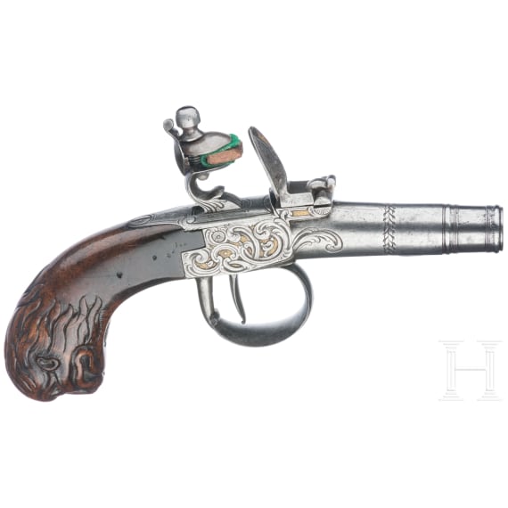 Ein Paar Steinschlossterzerole, deutsch, um 1780