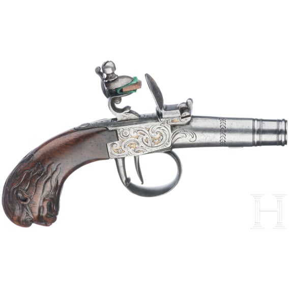 Ein Paar Steinschlossterzerole, deutsch, um 1780