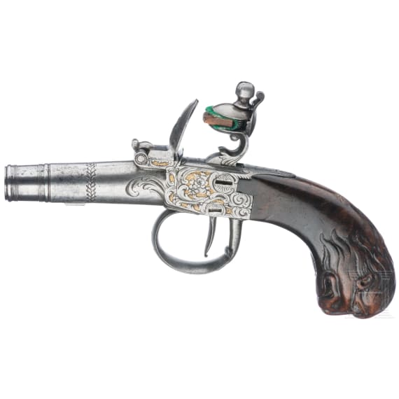 Ein Paar Steinschlossterzerole, deutsch, um 1780