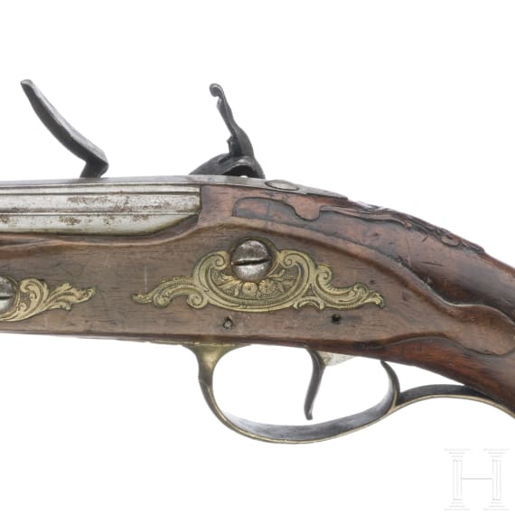 Steinschlosspistole, deutsch, um 1800