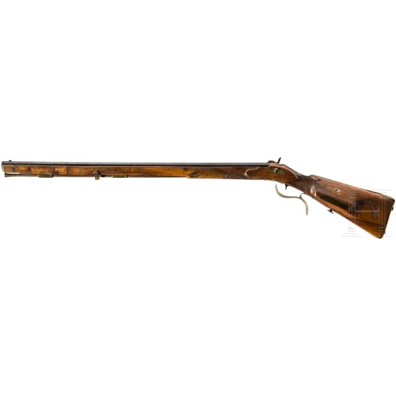 A percussion rifle, Prim, circa 1780