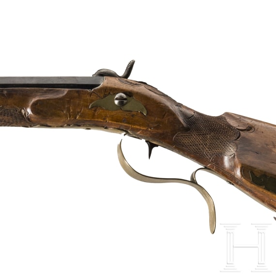 A percussion rifle, Prim, circa 1780