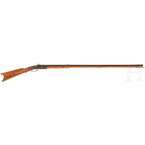 Perkussions-Kentucky rifle, Benjamin Sells, Georgetown, USA, um 1835