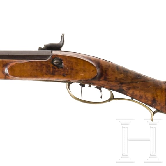 Perkussions-Kentucky rifle, Benjamin Sells, Georgetown, USA, um 1835
