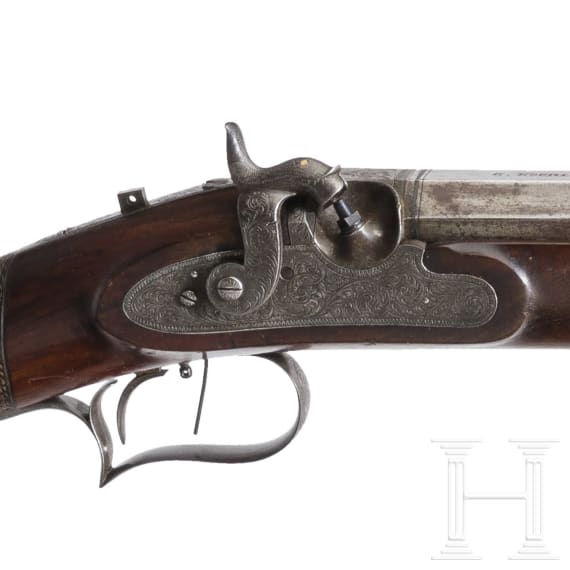 Perkussionsscheibenb&uuml;chse, G. K&ouml;hler in Michelfeld, um 1840