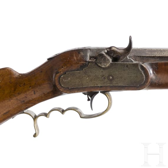 R&uuml;ckschl&auml;ger-Perkussionsb&uuml;chse, um 1850