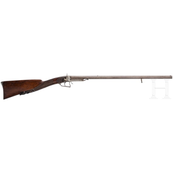 Salongewehr mit Perkussionsschloss, deutsch, 2. H&auml;lfte 19. Jhdt.