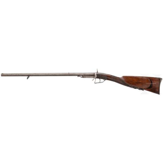 Salongewehr mit Perkussionsschloss, deutsch, 2. H&auml;lfte 19. Jhdt.