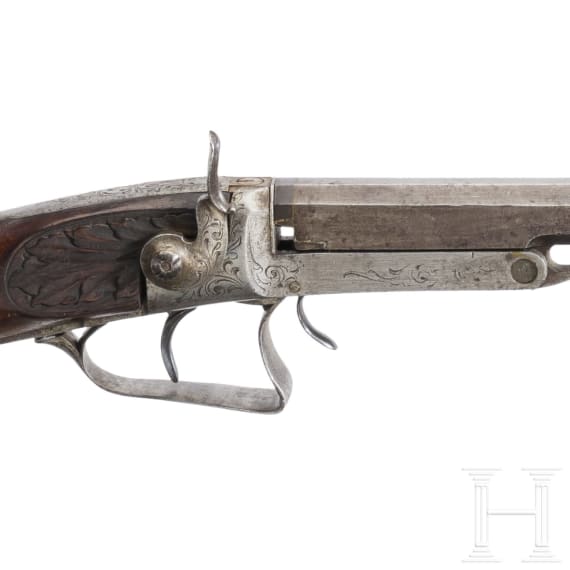 Salongewehr mit Perkussionsschloss, deutsch, 2. H&auml;lfte 19. Jhdt.
