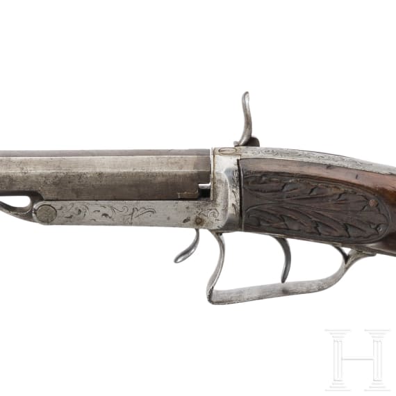 Salongewehr mit Perkussionsschloss, deutsch, 2. H&auml;lfte 19. Jhdt.