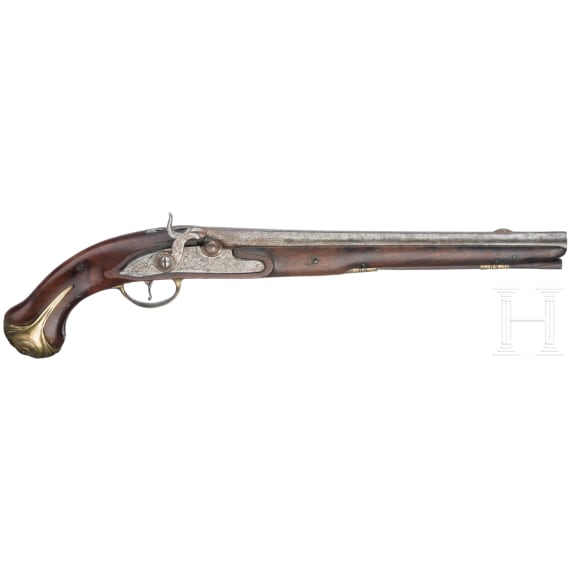 Perkussionspistole, L&uuml;ttich, um 1740