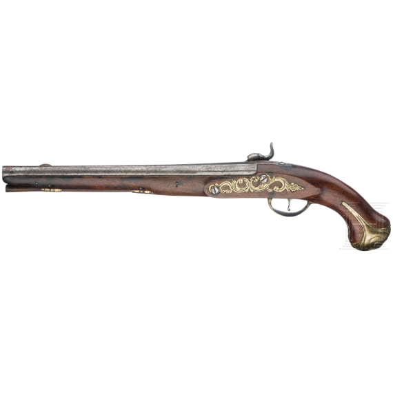 Perkussionspistole, L&uuml;ttich, um 1740