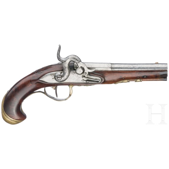 A percussion pistol, Germany, ca. 1780