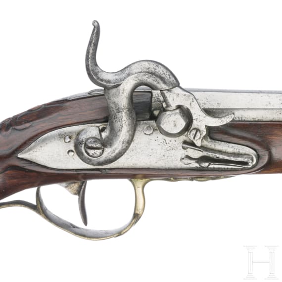 A percussion pistol, Germany, ca. 1780