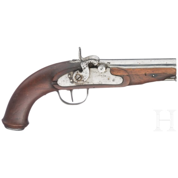 Two percussion pistols, circa 1800