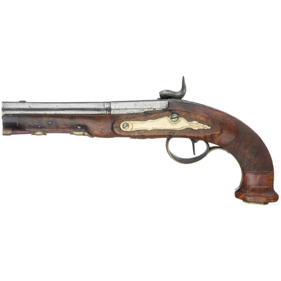 Two percussion pistols, circa 1800