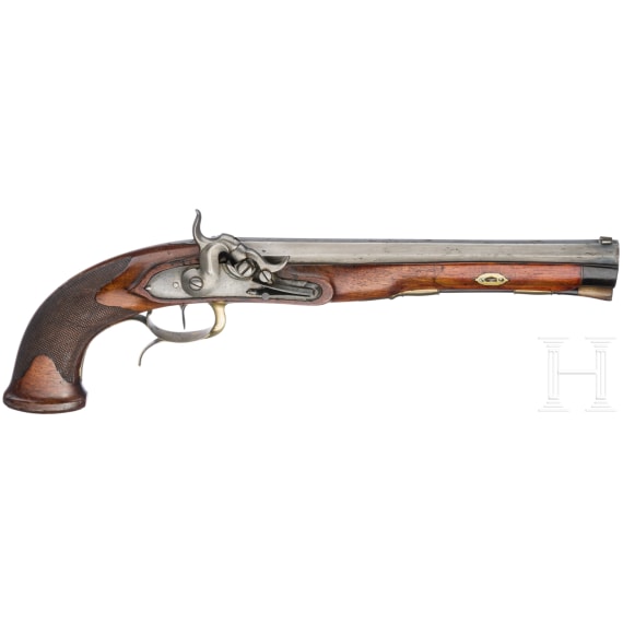 A percussion pistol by F. W. K&ouml;nig in Magdeburg, circa 1810