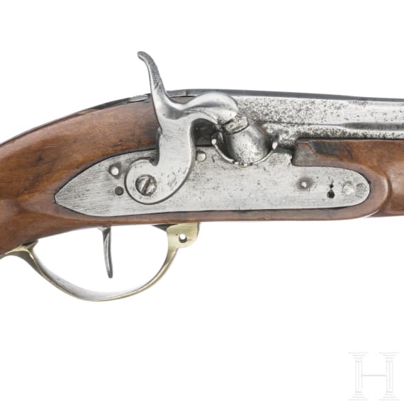 A percussion pistol, France, ca. 1810