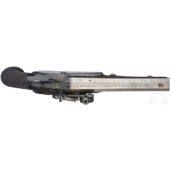 An English pistol with Forsyth ignition system by Forsyth & Co in London, circa 1820