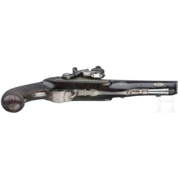 An English pistol with Forsyth ignition system by Forsyth & Co in London, circa 1820