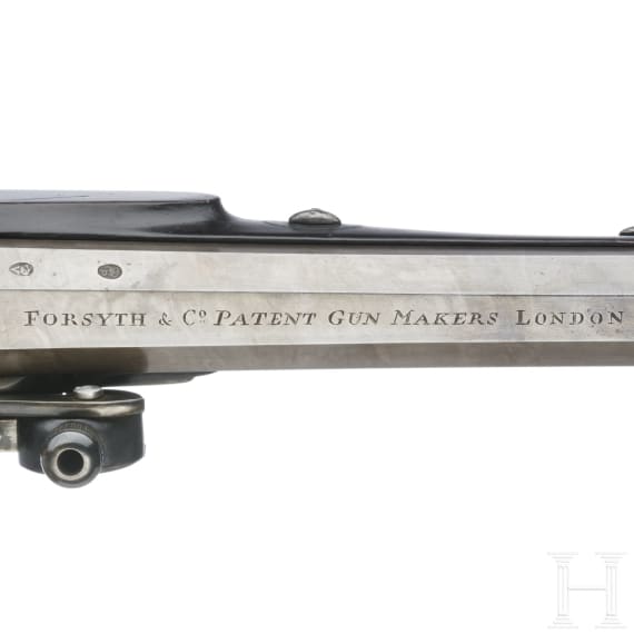 An English pistol with Forsyth ignition system by Forsyth & Co in London, circa 1820
