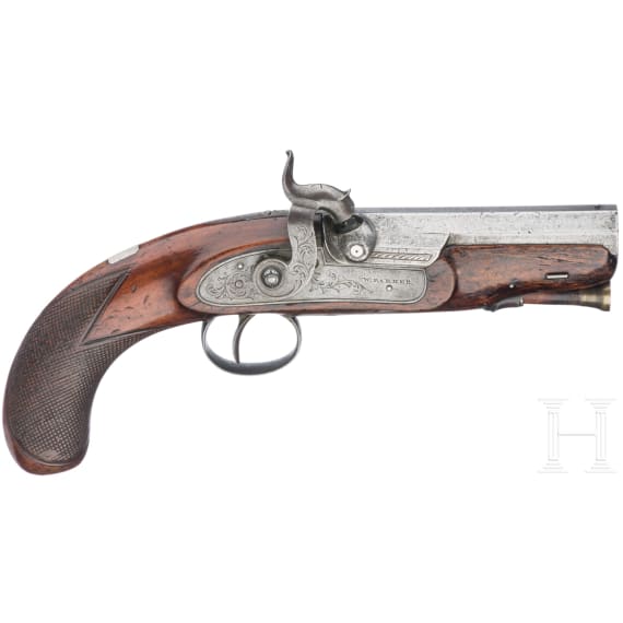 An pocket percussion pistol by W. Parker, London, ca. 1830