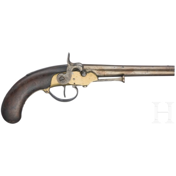 Three percussion pistols
