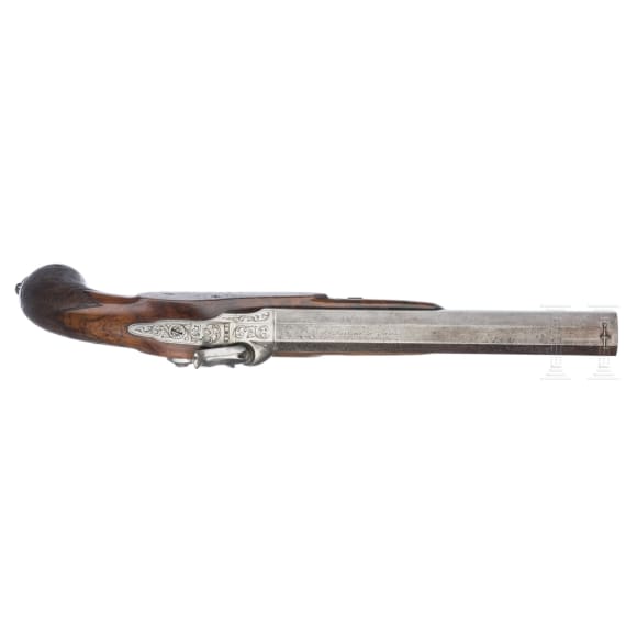 A pair of percussion pistols, Devisme in Paris, circa 1840