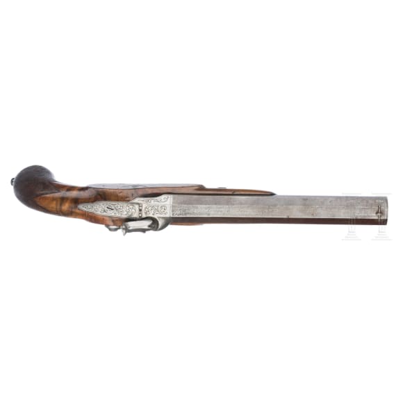 A pair of percussion pistols, Devisme in Paris, circa 1840