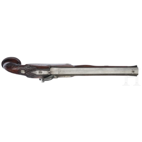 A pair of percussion pistols by Michael Neuber in Amberg, circa 1840