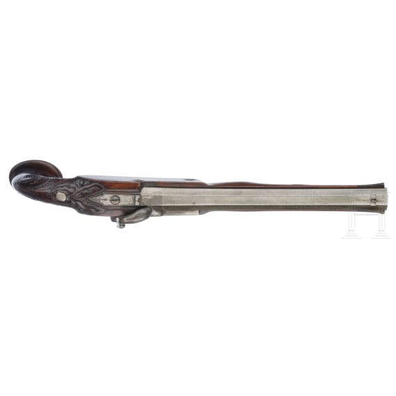 A pair of percussion pistols by Michael Neuber in Amberg, circa 1840