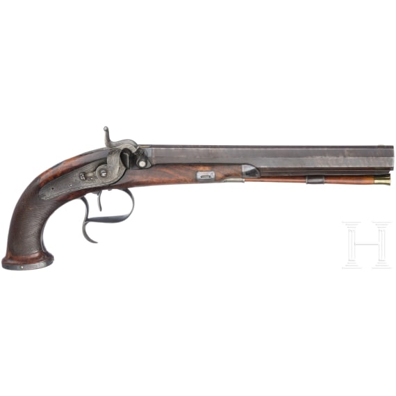 A percussion pistol by Patrick in Liverpool, circa 1840