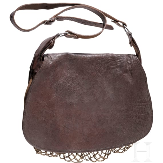 Zwei lederne Jagdtaschen, deutsch, 2. H&auml;lfte 19. Jhdt.