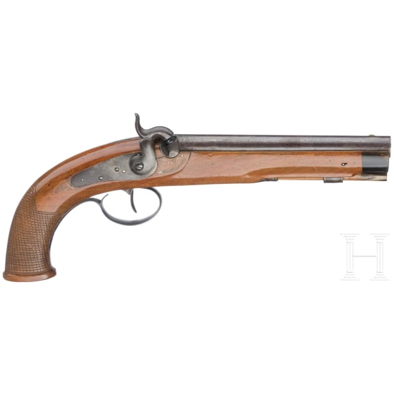 A percussion pistol, Germany, ca. 1840