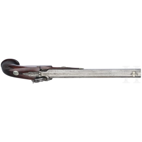 A percussion pistol by R. Constable in Philadelphia, USA, ca. 1840