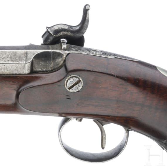 A percussion pistol by R. Constable in Philadelphia, USA, ca. 1840